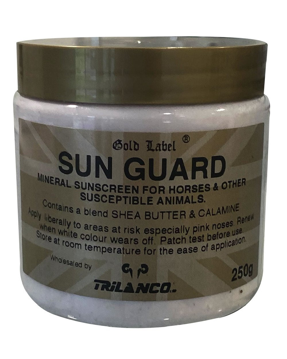 Gold Label Sunguard On A White Background