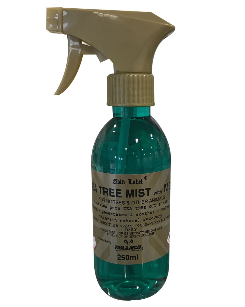 Gold Label Tea Tree Mist With Msm On A White Background