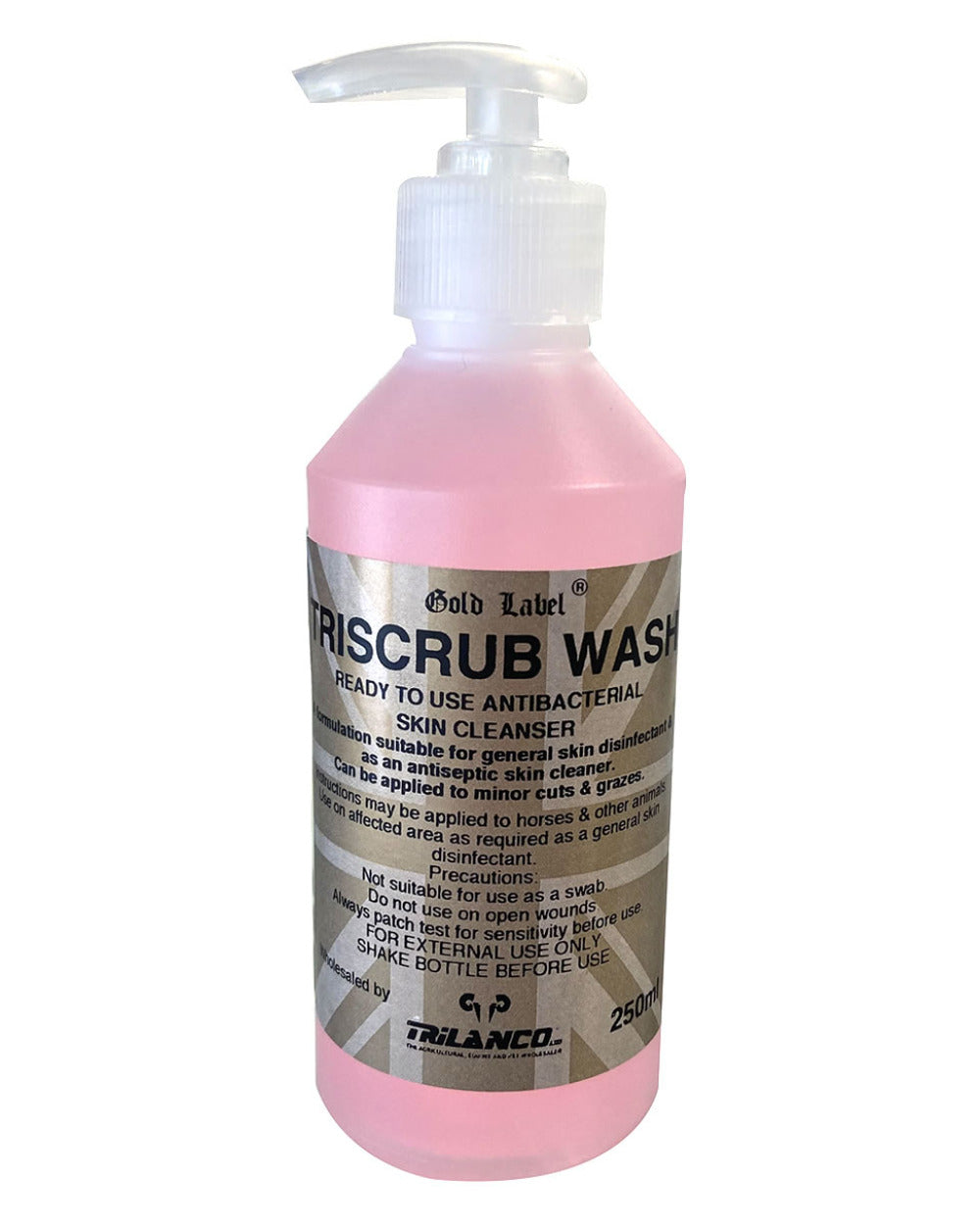 Gold Label Triscrub Wash On A White Background
