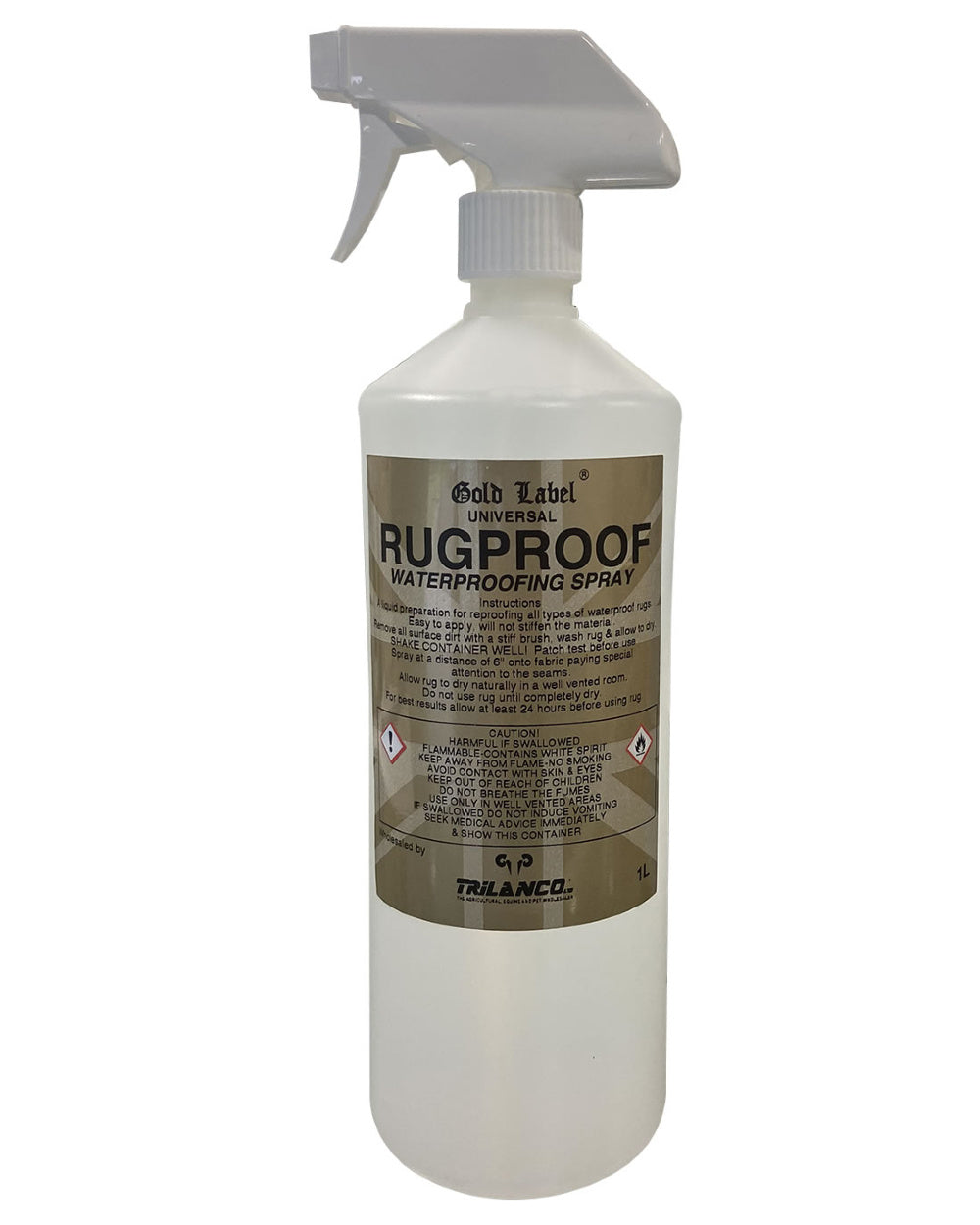Gold Label Universal Rugproof Waterproofing Spray On A White Background