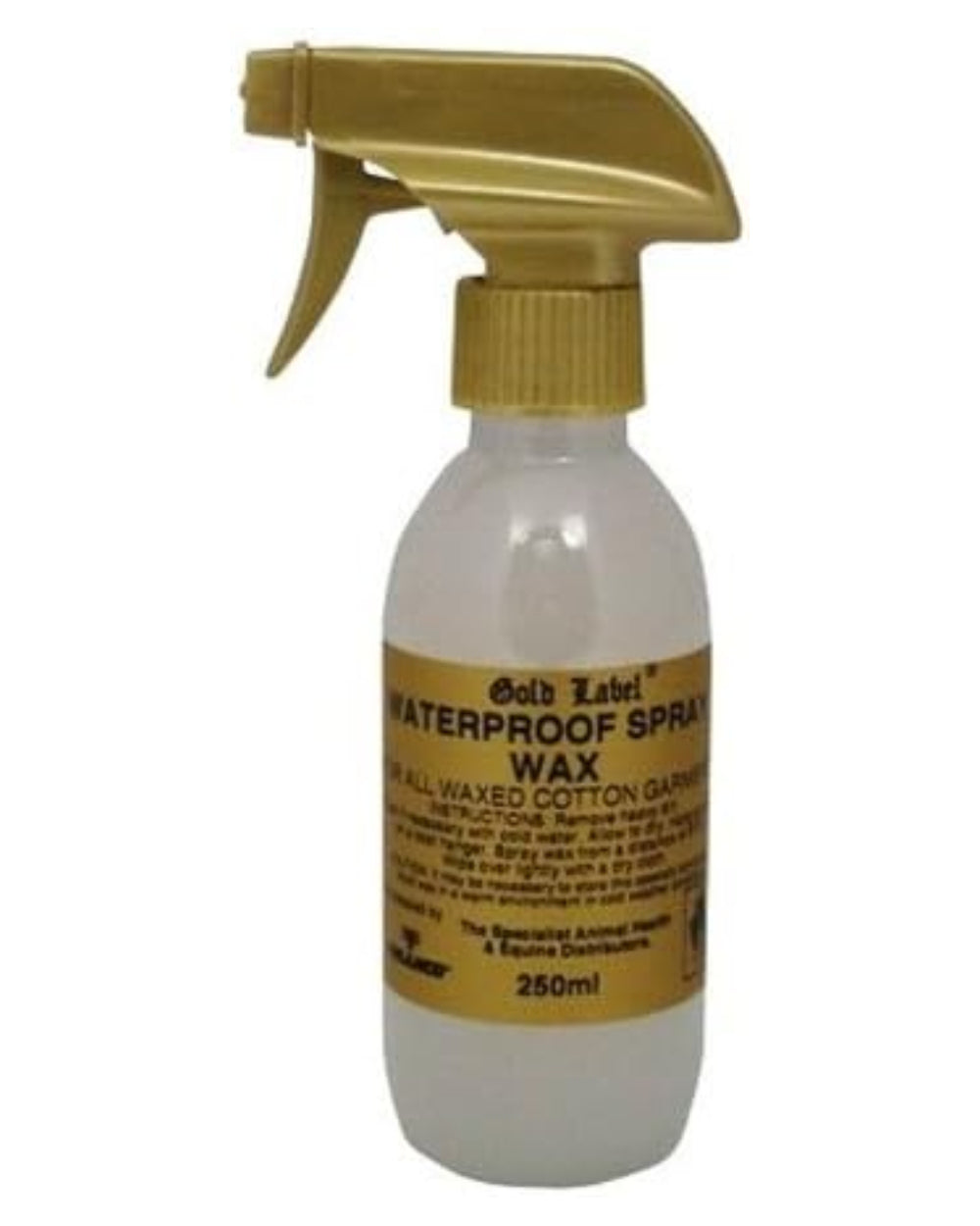 Gold Label Waterproof Spray Wax On A White Background