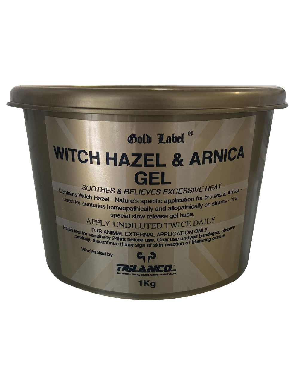 Gold Label Witch Hazel &amp; Arnica Gel On A White Background