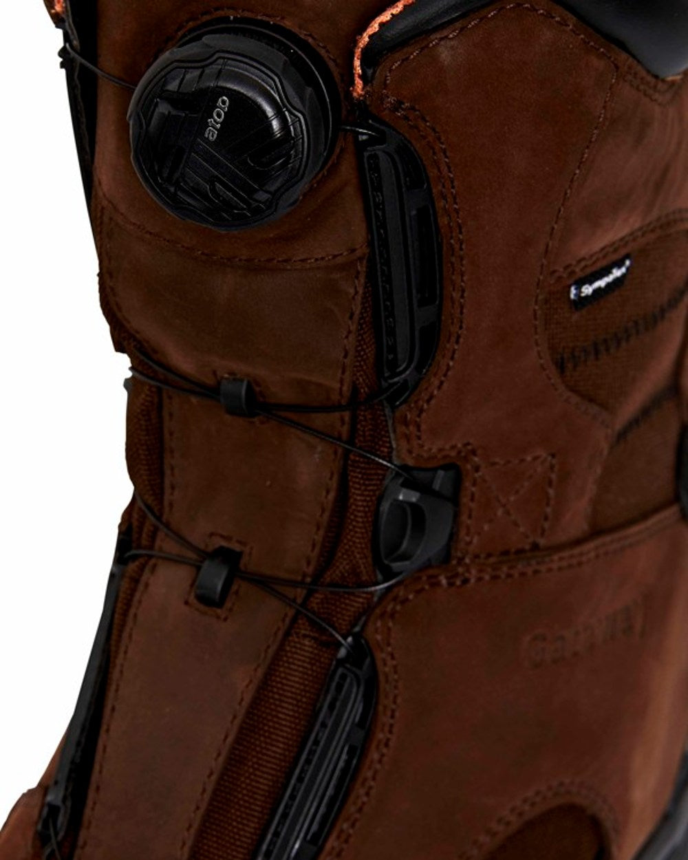 Dark brown coloured Gateway1 Deer Stalker 10&quot; 400g G1 Speed-Lacing Boots on white background 