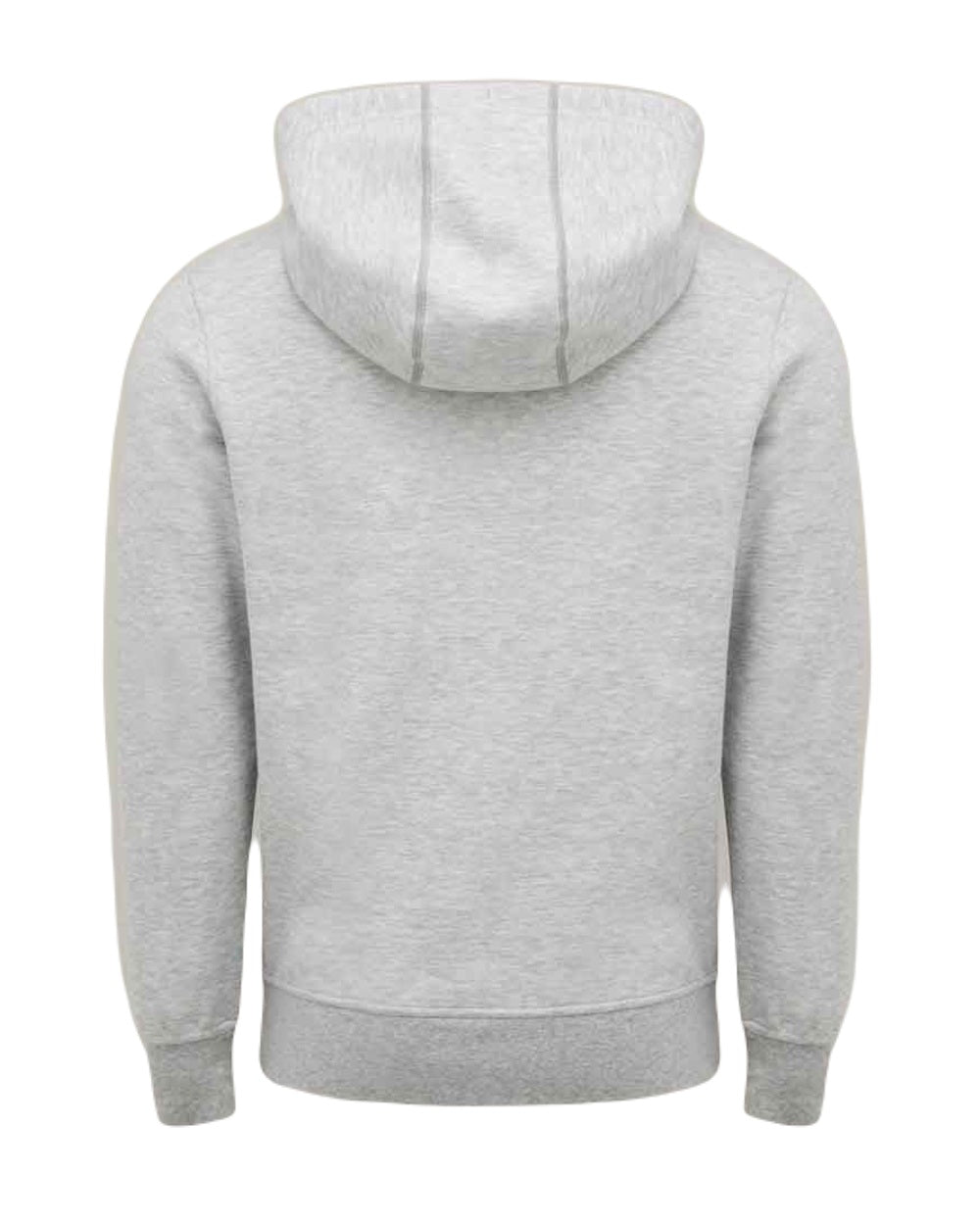 Light Grey Coloured Hard Yakka Mens Embossed Pullover Hoodie on White Background
