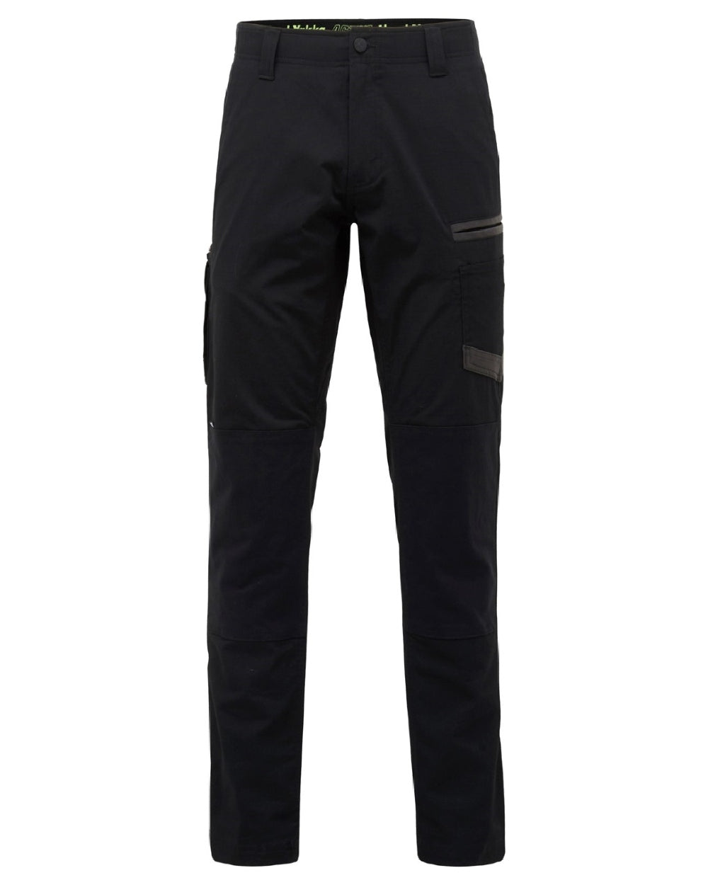 Black Coloured Hard Yakka Mens Raptor Active Trousers on White Background
