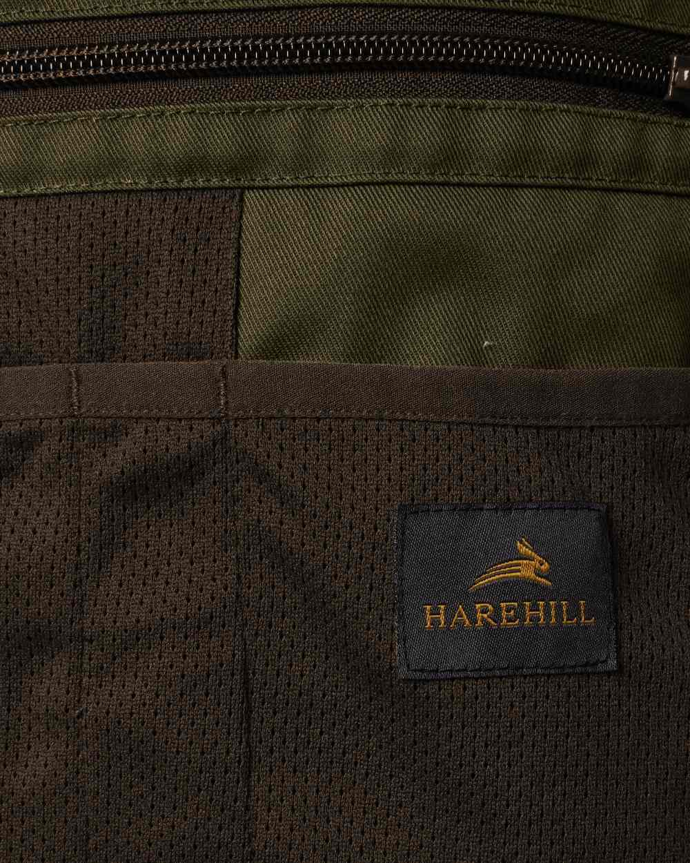 Forest Shade coloured Harehill Ridgegate Active Hybrid Jacket close up 