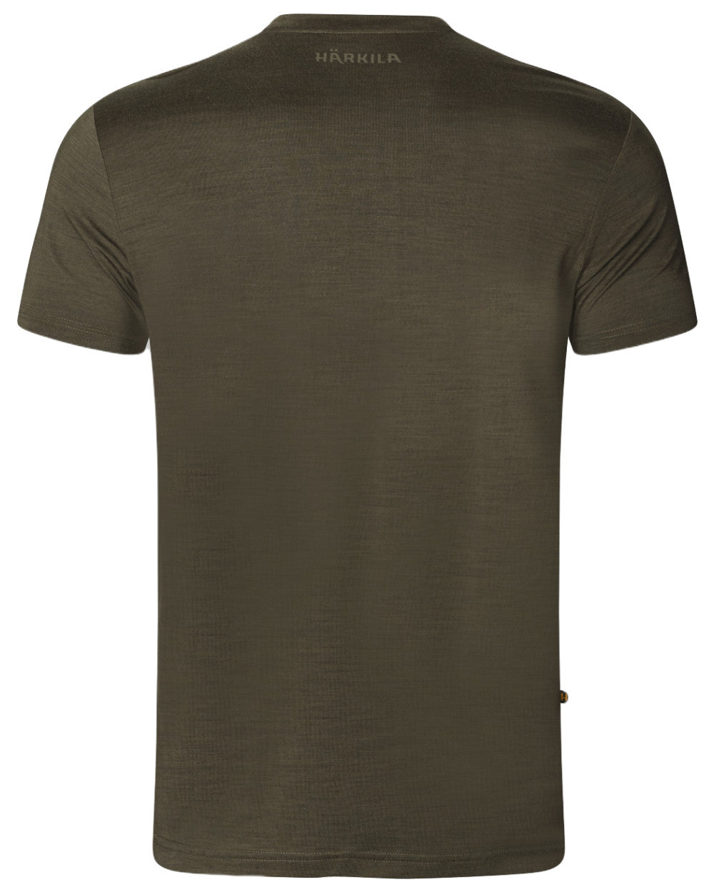 Willow Green Coloured Harkila Base All Season Short Sleeve T-Shirt On A White Background 