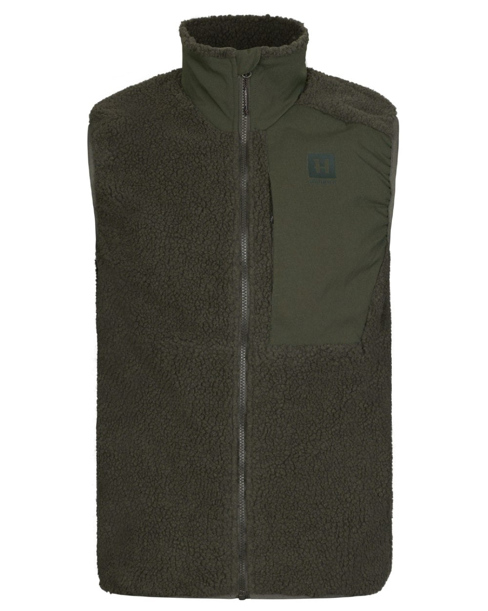 Rosin Coloured Harkila Fjell Polar Waistcoat on white background 