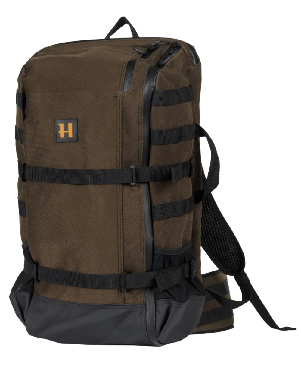 Hunting Green Coloured Harkila Forest Hunter Backpack On A White Background