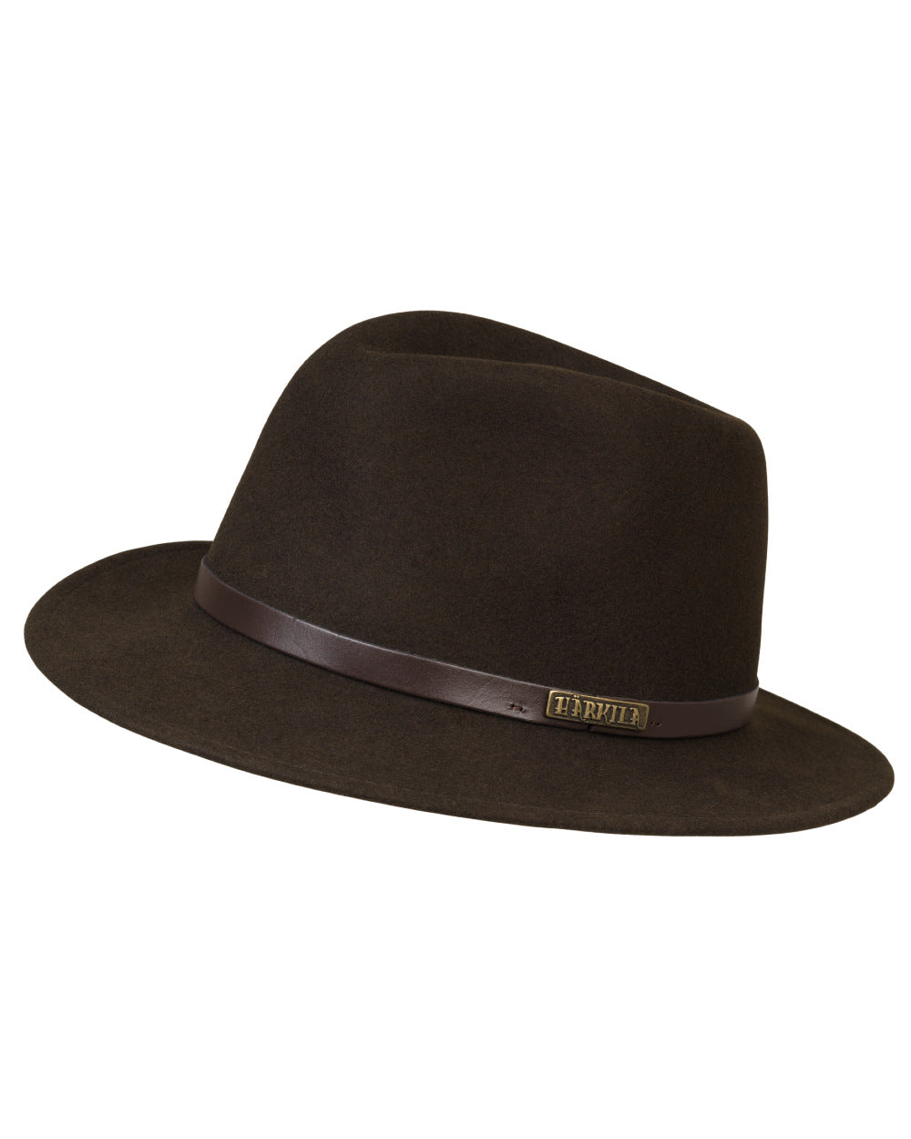 Shadow Brown Coloured Harkila Metso Hat On A White Background