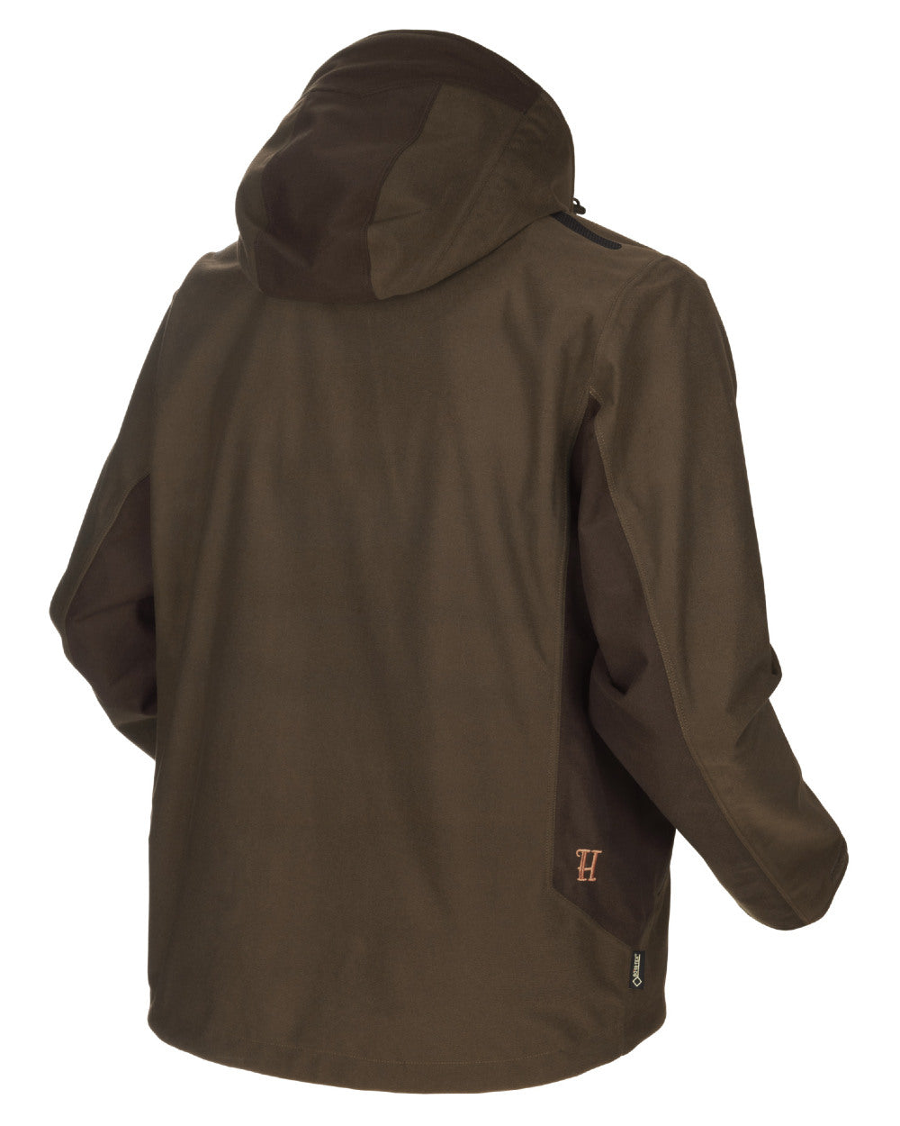 Hunting Green Shadow Brown Coloured Harkila Mountain Hunter Jacket on white background 