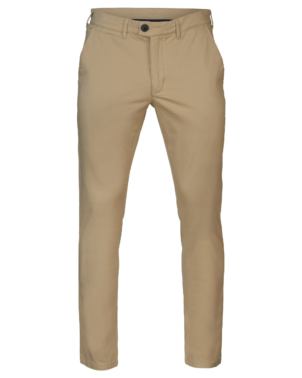 Sand Coloured Harkila Norberg Chinos on white background 