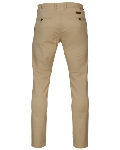 Sand Coloured Harkila Norberg Chinos on white background 