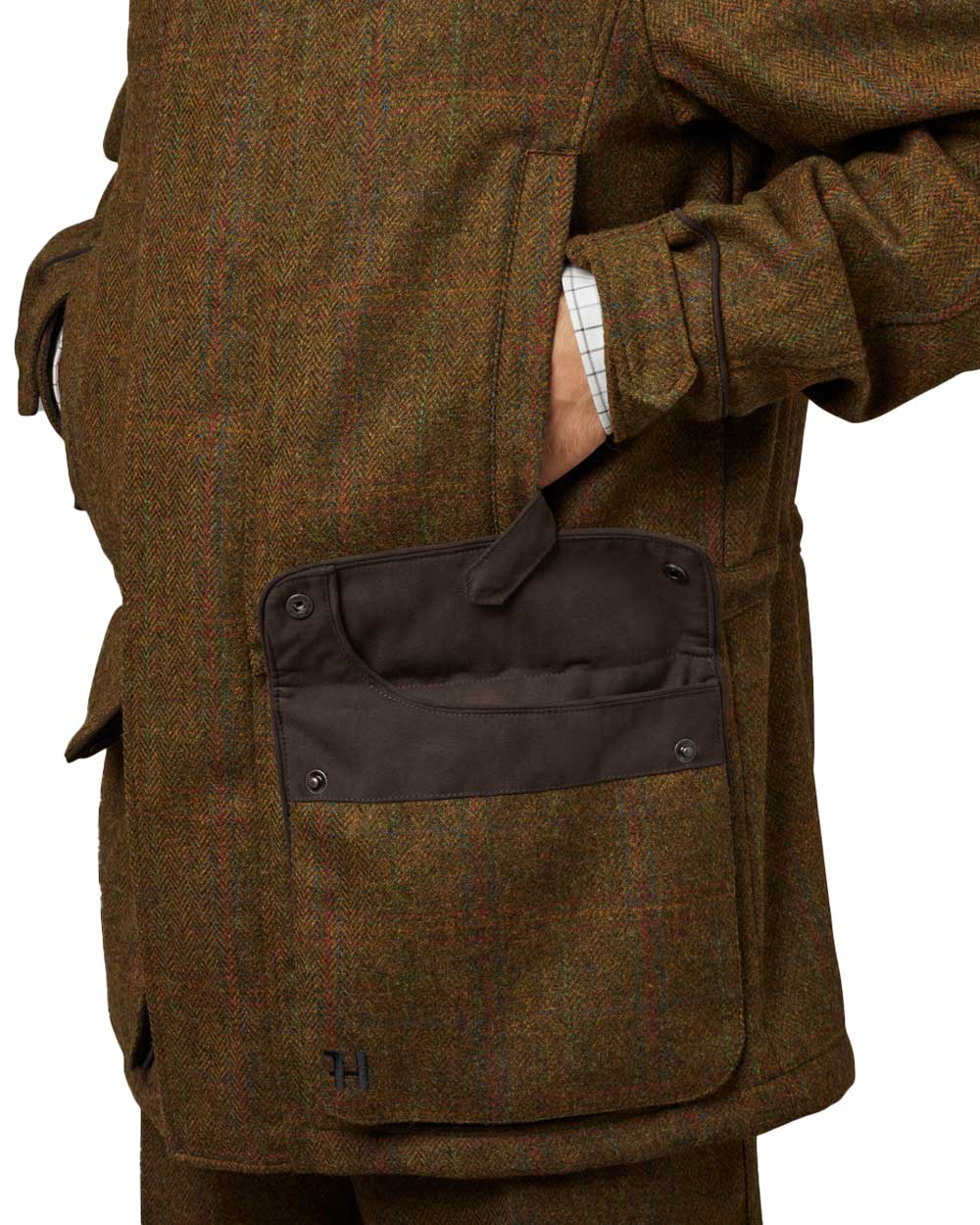 Harkila Stornoway 2.0 Tweed Shooting Jacket on White background