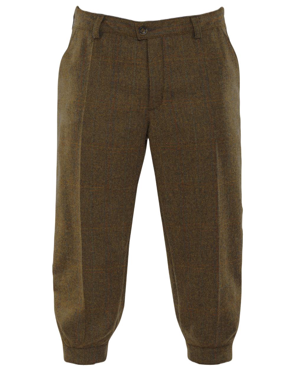 Terragon Brown Coloured Harkila Stornoway Tweed Breeks 2.0 On A White Background