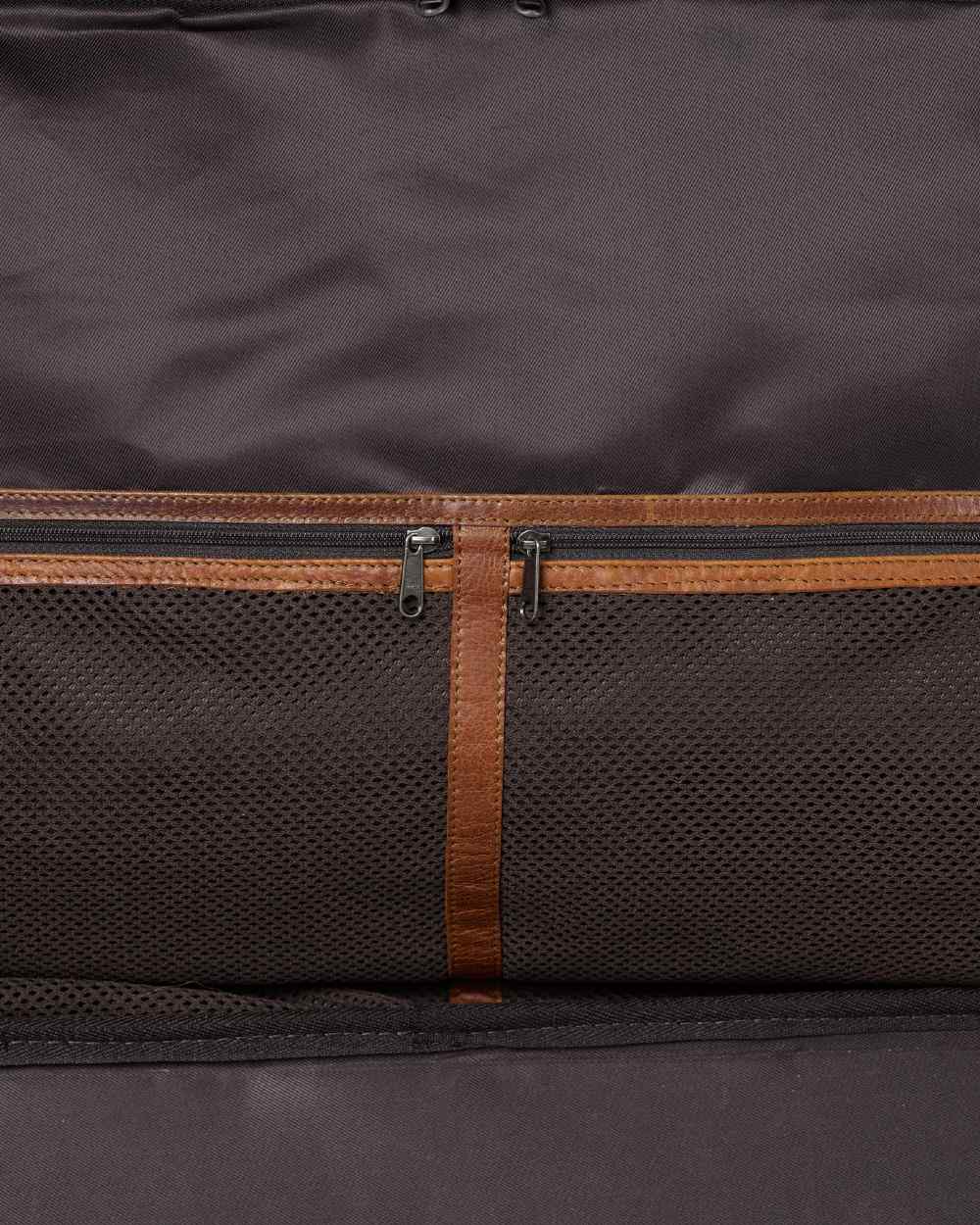 Warm Olive Coloured Harkila Weekend Bag on white background 