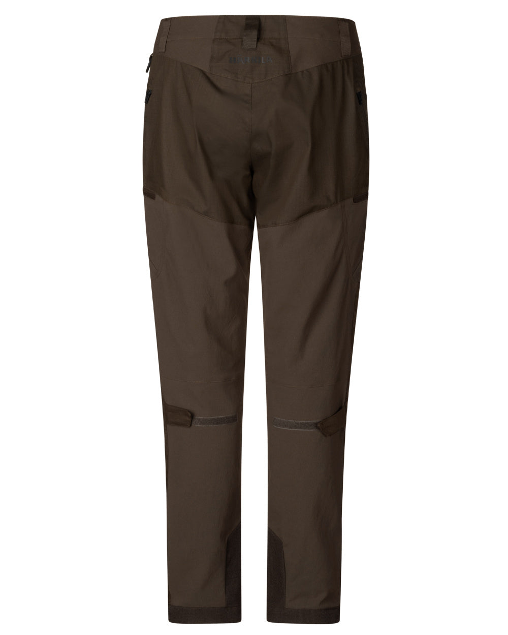 Slate Brown Willow Green Coloured Harkila Womens Runa Pants on white background 