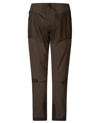 Slate Brown Willow Green Coloured Harkila Womens Runa Pants On A White Background