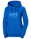 Cobalt 2.0 coloured Helly Hansen Womens Logo Hoodie 2.0 on White background #colour_cobalt-2-0