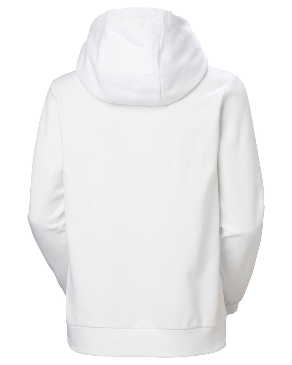 White coloured Helly Hansen Womens Logo Hoodie 2.0 on White background 