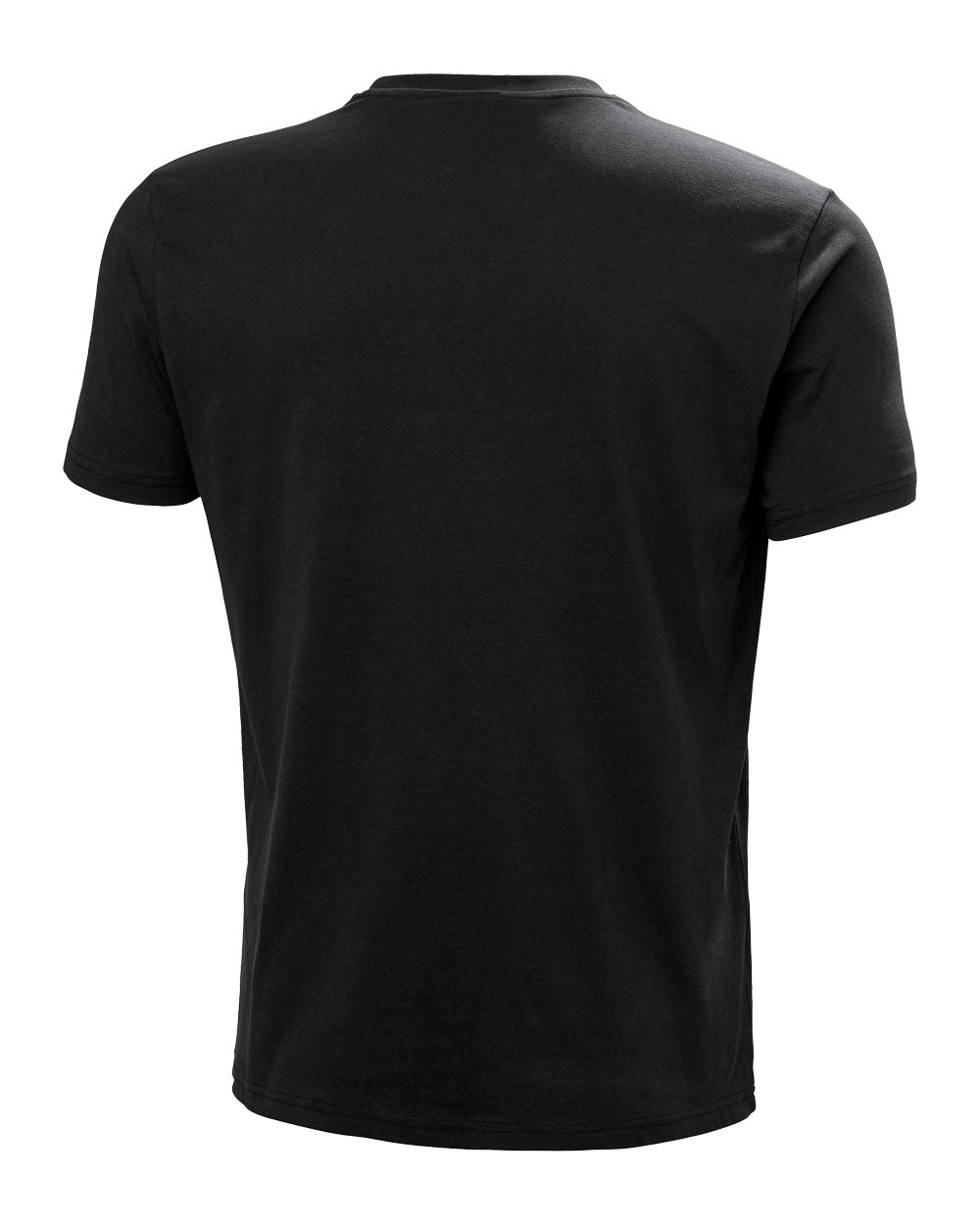 Black coloured Helly Hansen Box T-Shirt on White background 