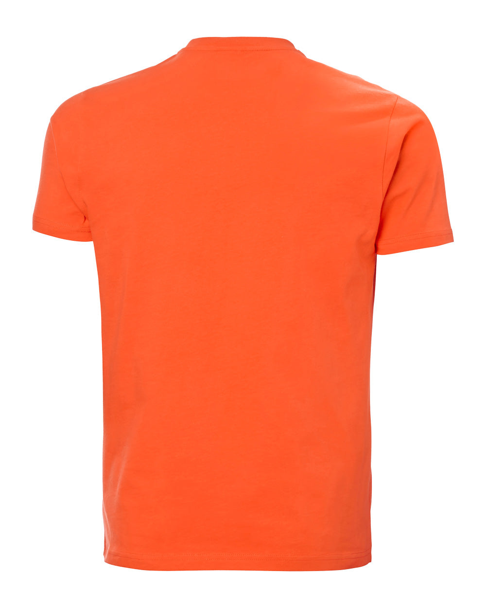 Flame coloured Helly Hansen Box T-Shirt on White background 