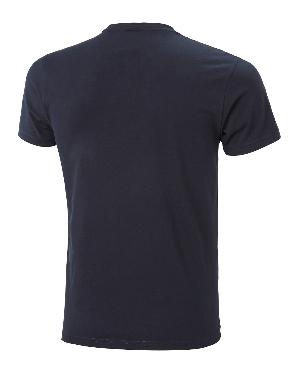 Navy coloured Helly Hansen Box T-Shirt on White background 