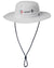 Am Grey Fog coloured Helly Hansen American Magic Sun Hat on white background #colour_am-grey-fog