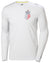 White coloured Helly Hansen American Magic UPF Tech Long Sleeves Shirt on white background #colour_white