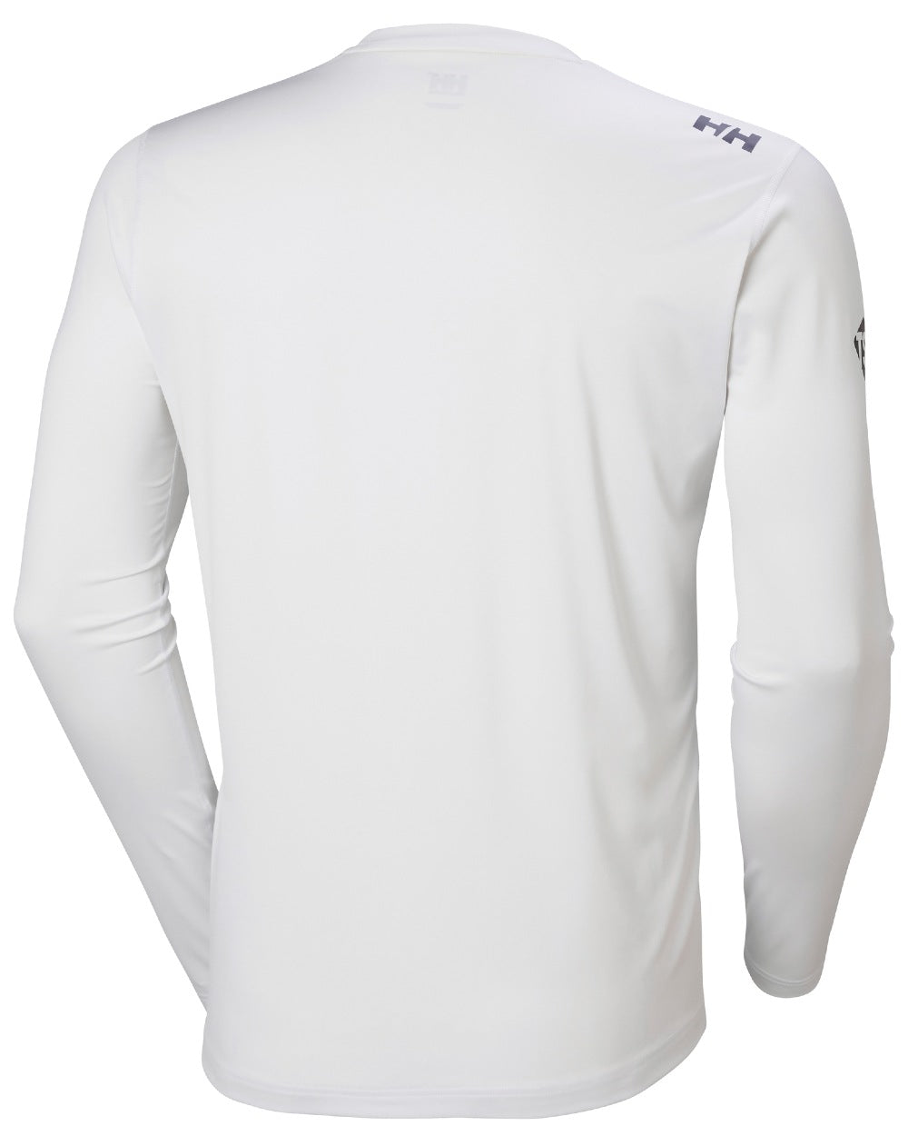 White coloured Helly Hansen American Magic UPF Tech Long Sleeves Shirt on white background 