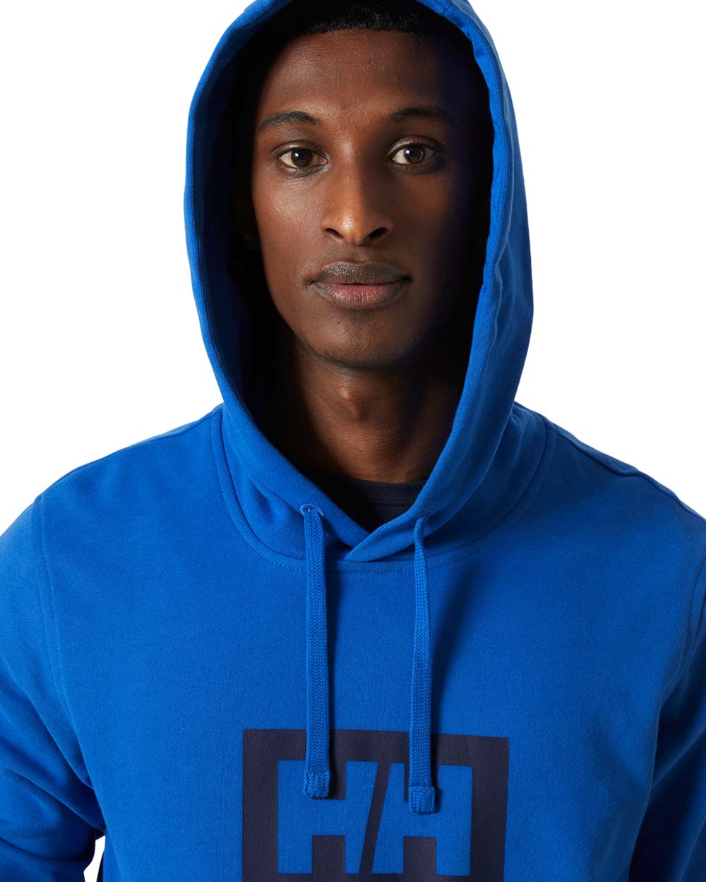 Cobalt 2.0 coloured Helly Hansen Box Hoodie on White background 