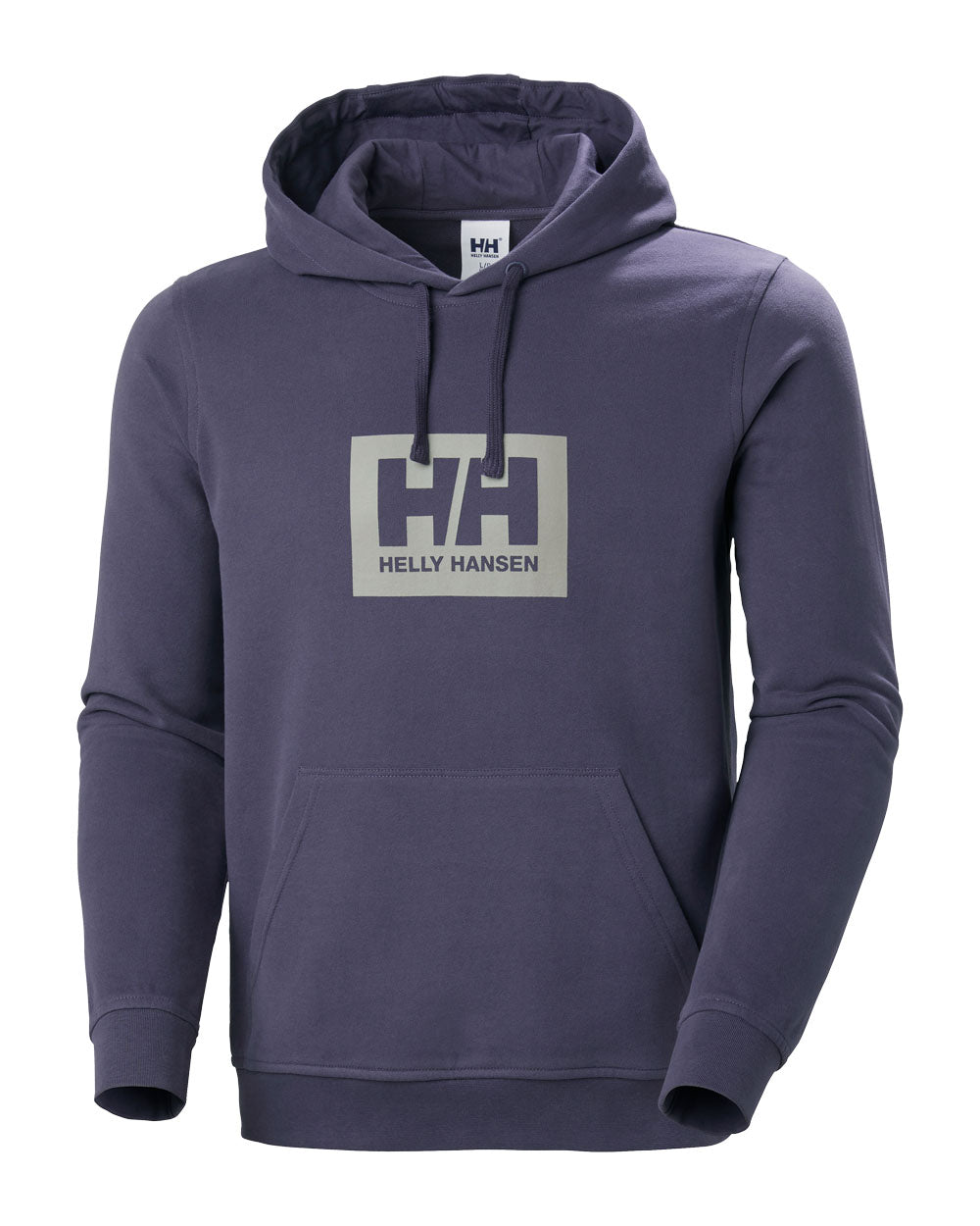 Dusty Purple coloured Helly Hansen Box Hoodie on White background 