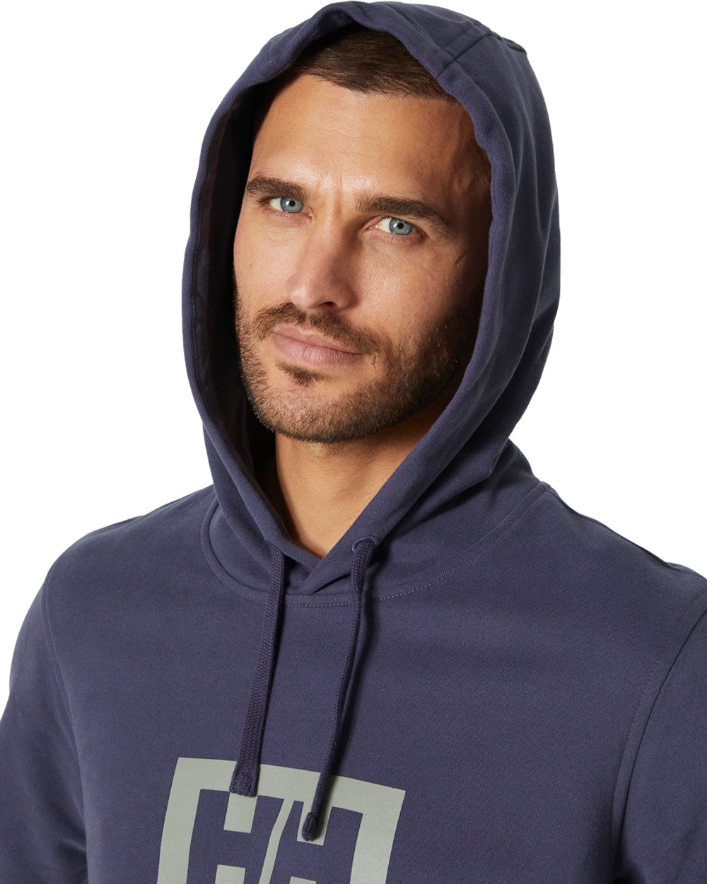 Dusty Purple coloured Helly Hansen Box Hoodie on White background 