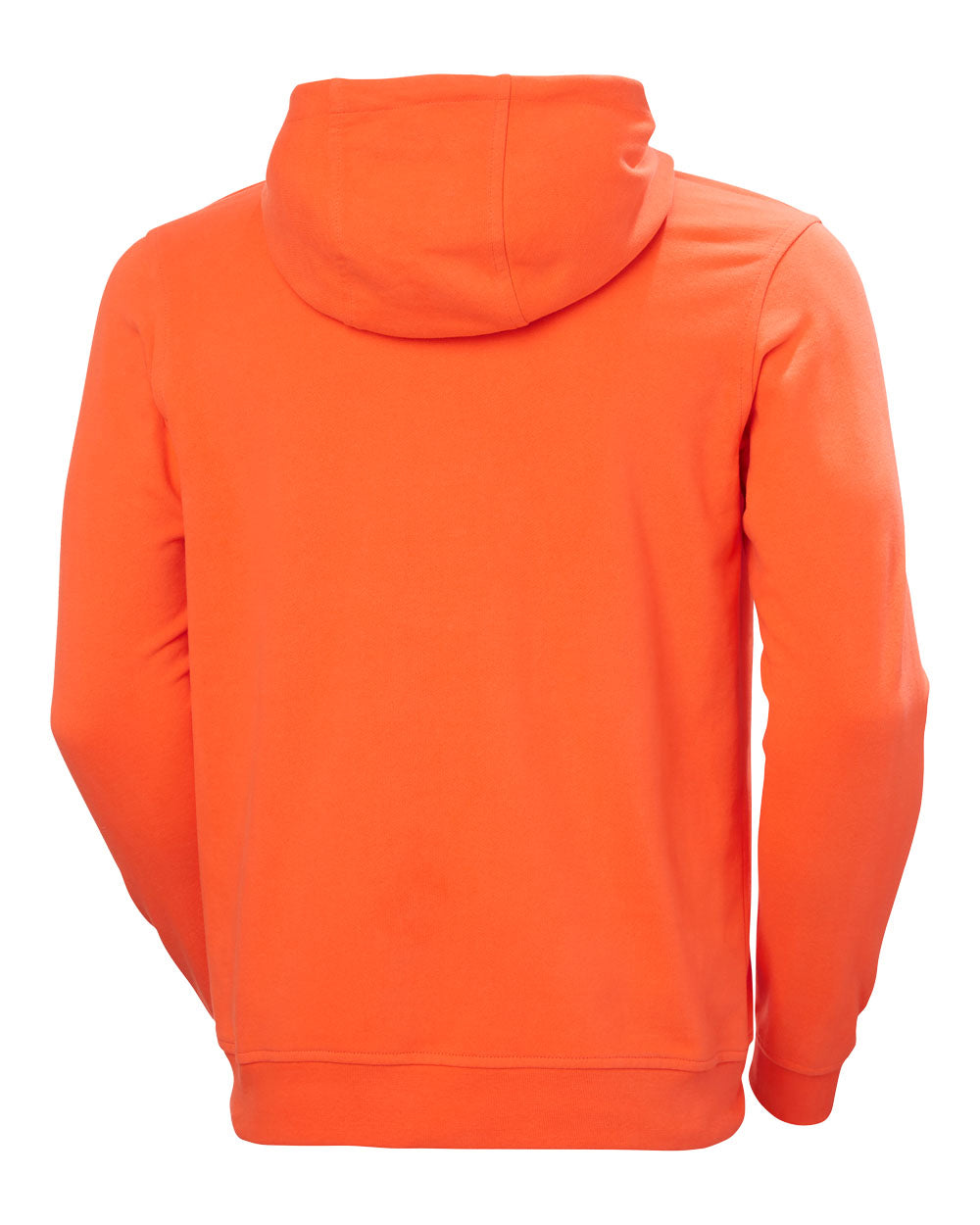 Flame coloured Helly Hansen Box Hoodie on White background 