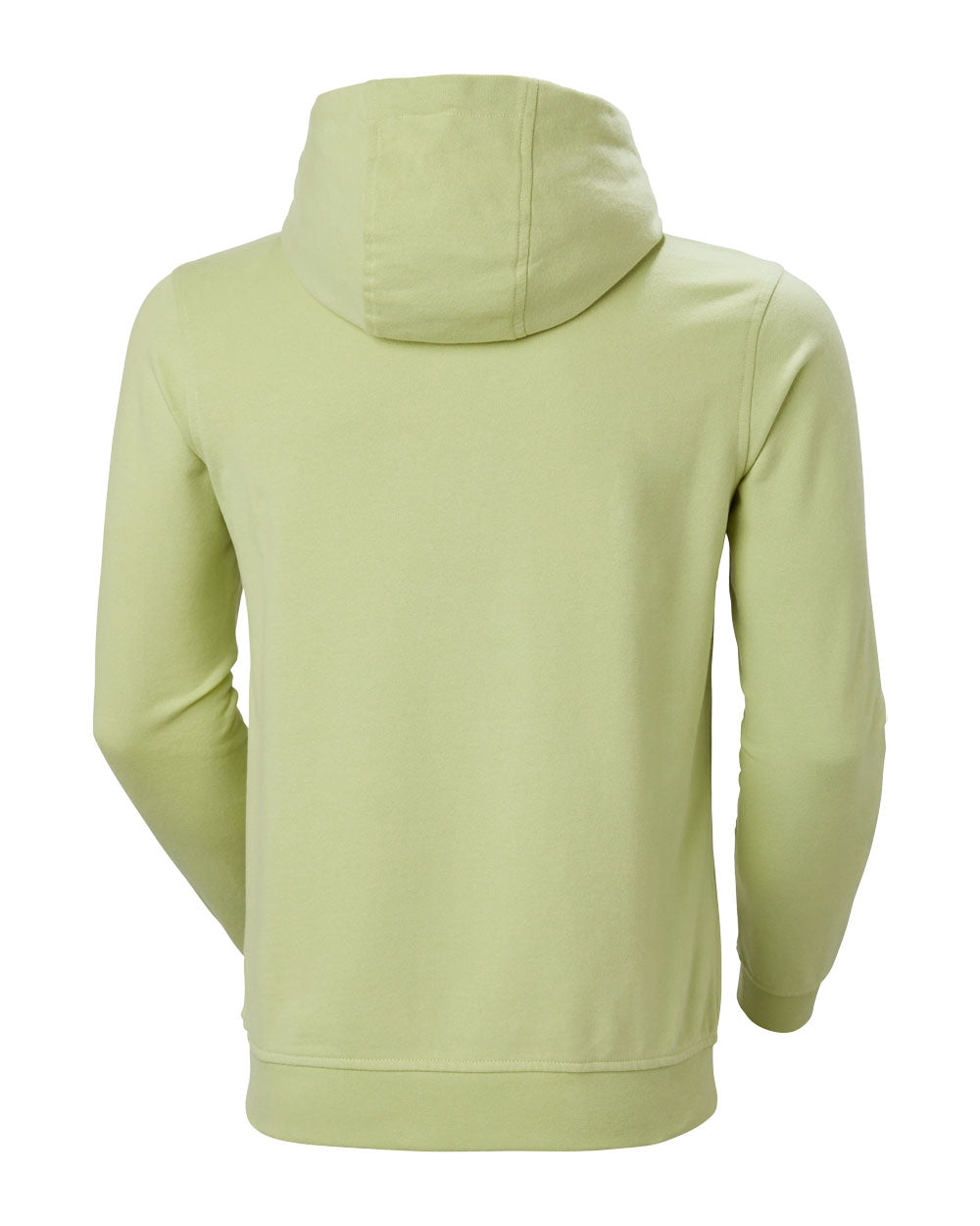 Iced Matcha coloured Helly Hansen Box Hoodie on White background 