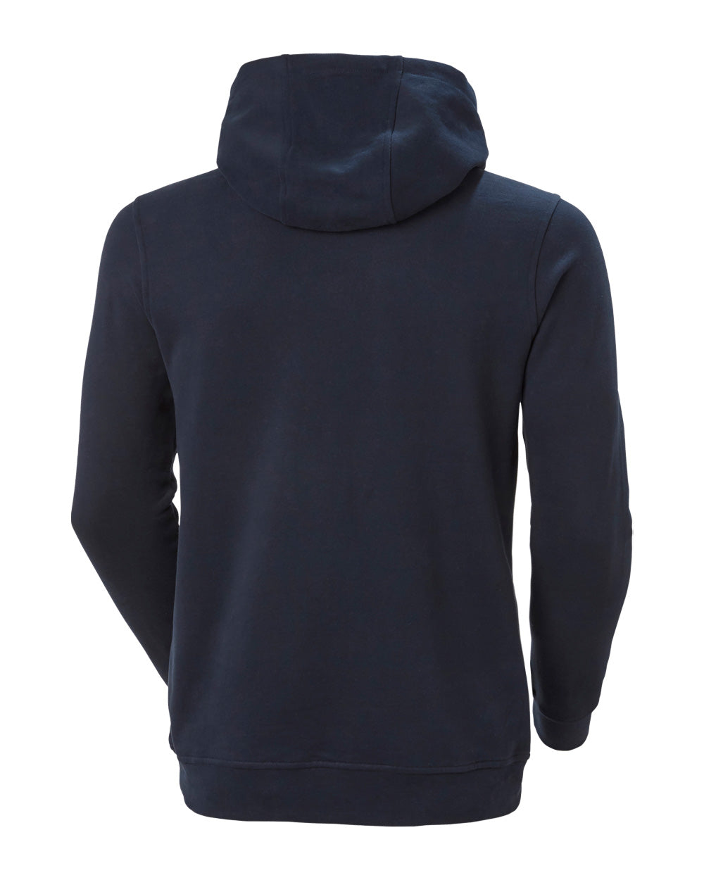 Navy coloured Helly Hansen Box Hoodie on White background 