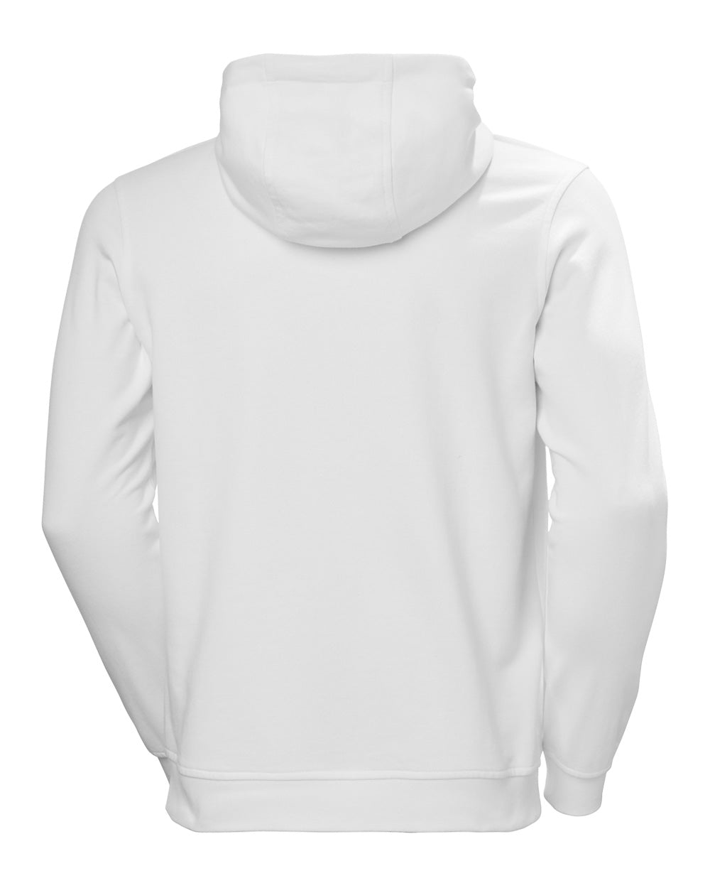 White coloured Helly Hansen Box Hoodie on White background 