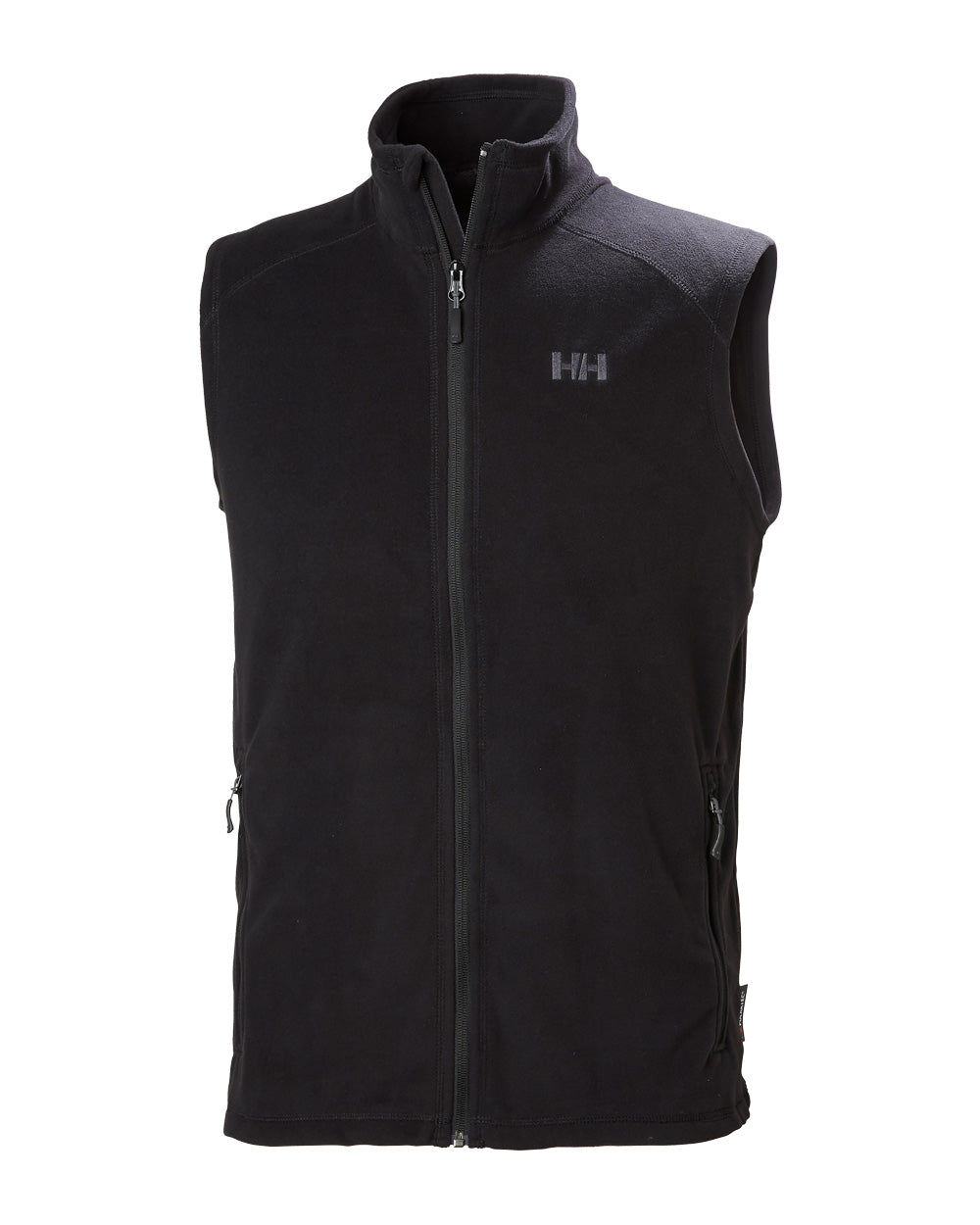 Black coloured Helly Hanser Fleece Vest on White background 