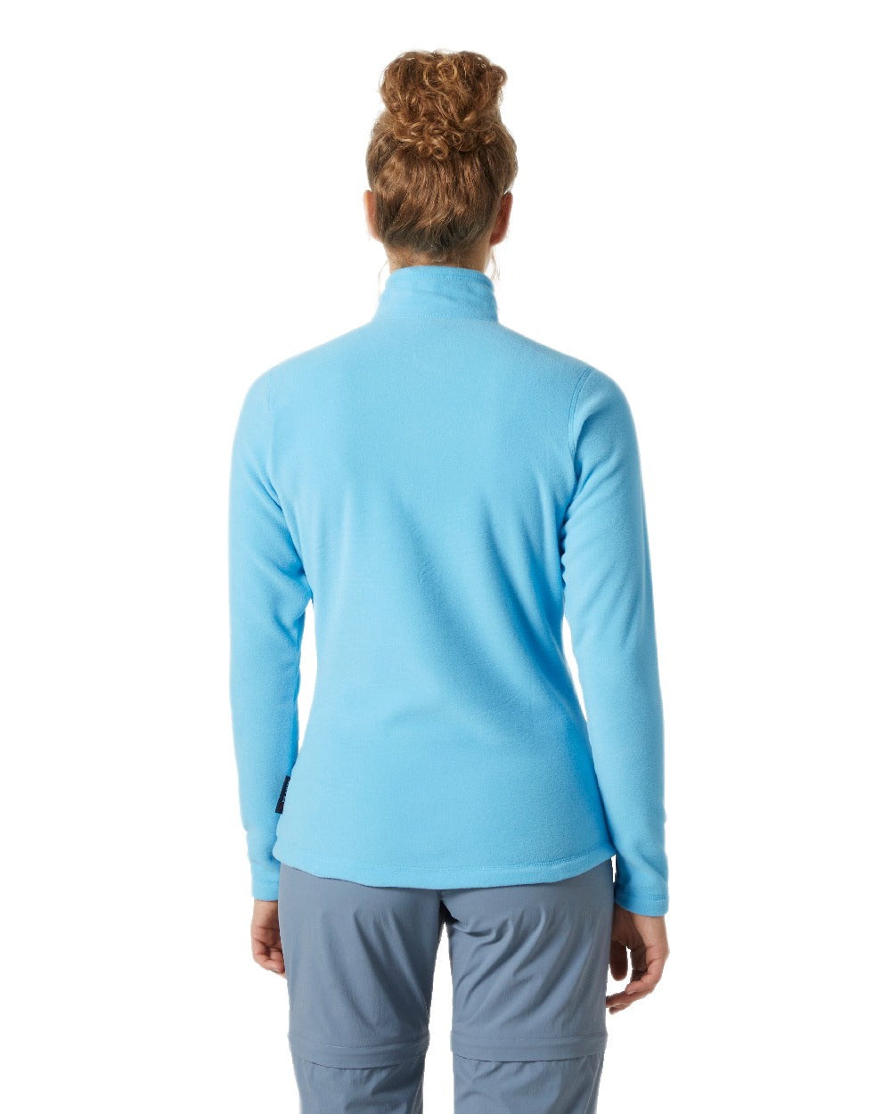 Aqua Coloured Helly Hansen Daybreaker Ladies Fleece Jacket on White Background
