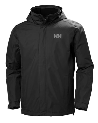 Black Coloured Helly Hansen Dubliner Jacket on White Background
