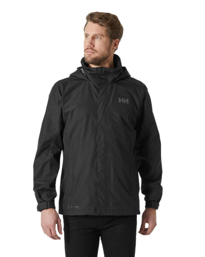 Black Coloured Helly Hansen Dubliner Jacket on White Background
