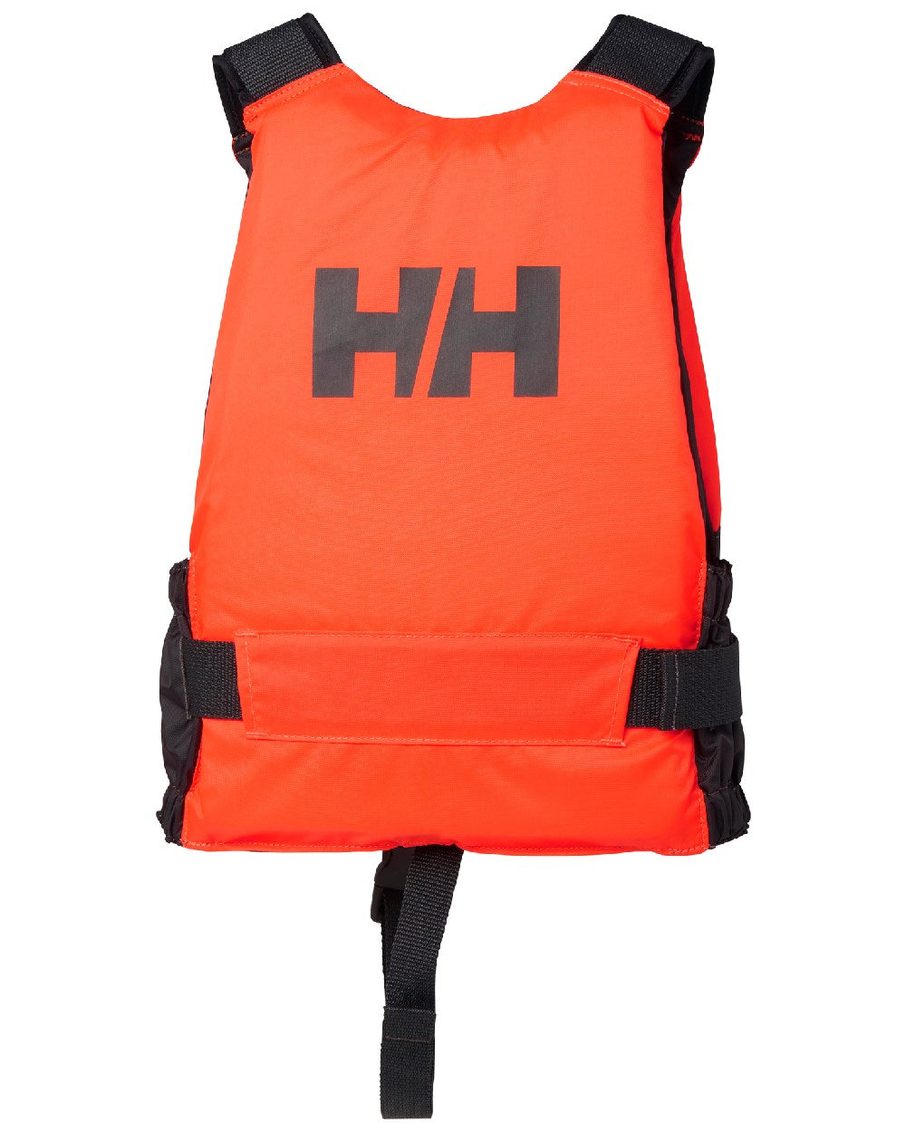 Fluor Orange coloured Helly Hansen Juniors Rider Vest on white background 