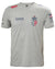 Grey Melange coloured Helly Hansen Mens American Magic Cotton T-Shirt on white background #colour_grey-melange