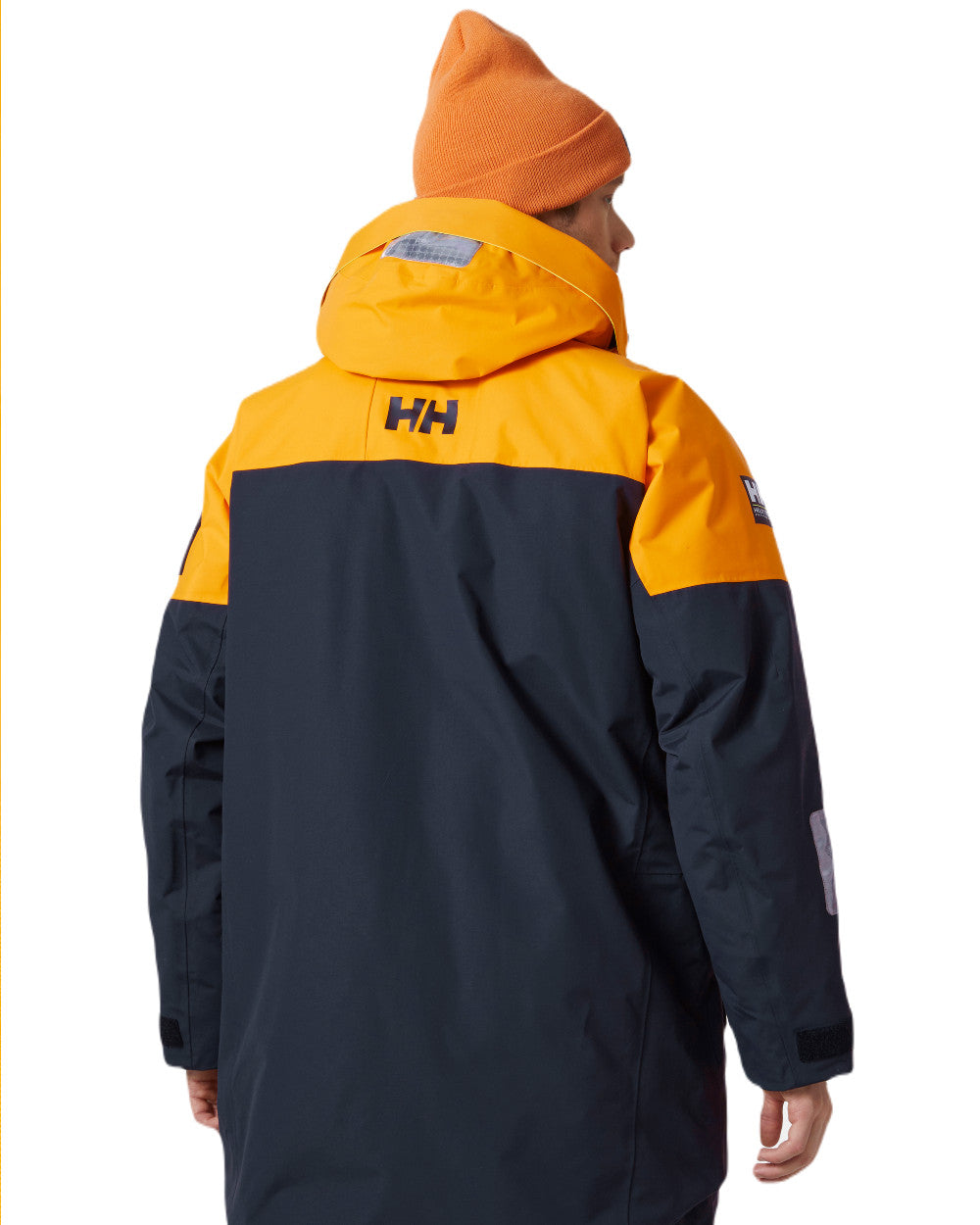 Cloudberry Coloured Helly Hansen Mens Arctic Ocean H2FLOW Parka On A White Background 