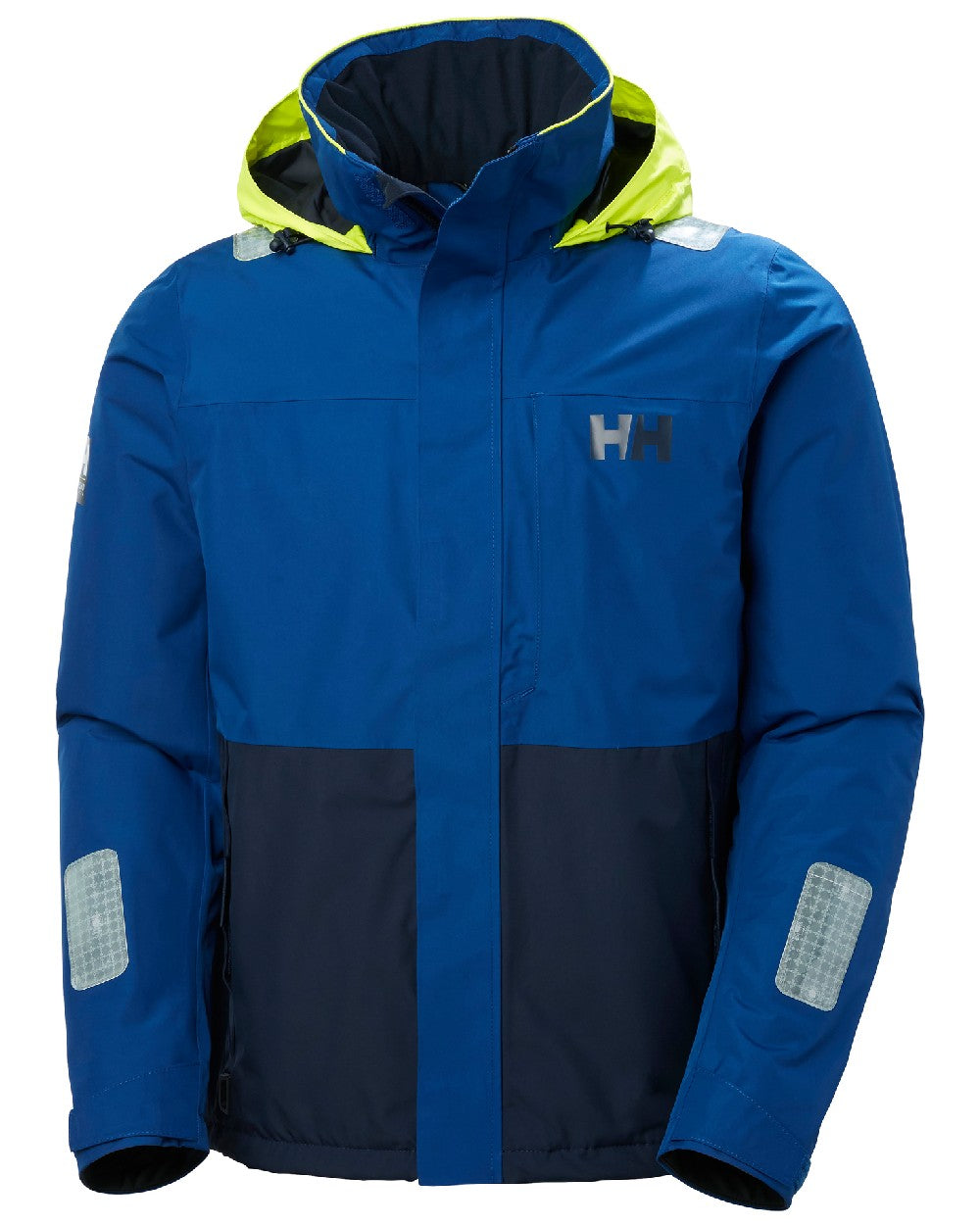 Deep Fjord coloured Helly Hansen Mens Arctic Shore Jacket on white background 