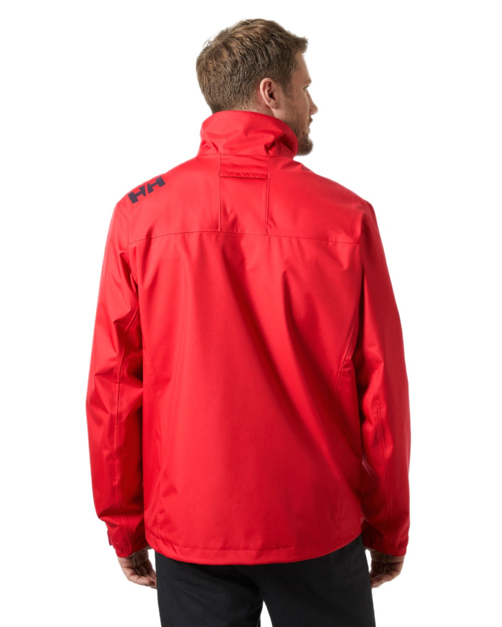 Red Coloured Helly Hansen Mens Crew Jacket 2.0 on White Background
