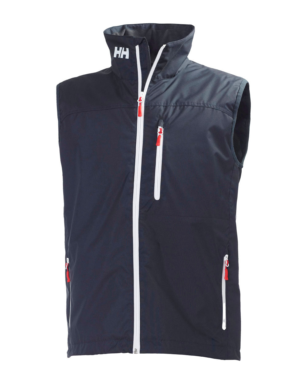 Navy coloured Helly Hansen Crew Vest on White background