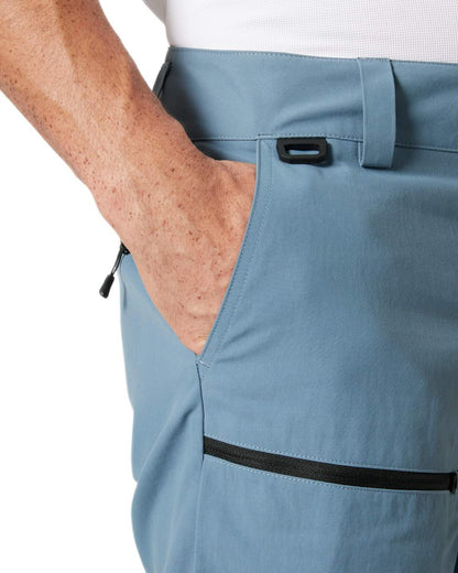 Washed Navy Coloured Helly Hansen Mens Crewline Cargo Shorts 2.0 on White Background
