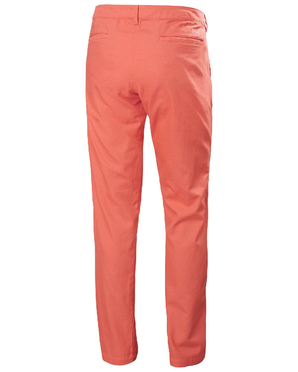 Peach Echo coloured Helly Hansen Mens Dock Chinos on white background 