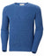 Azurite coloured Helly Hansen Mens Dock Ribknit Sweater on white background #colour_azurite